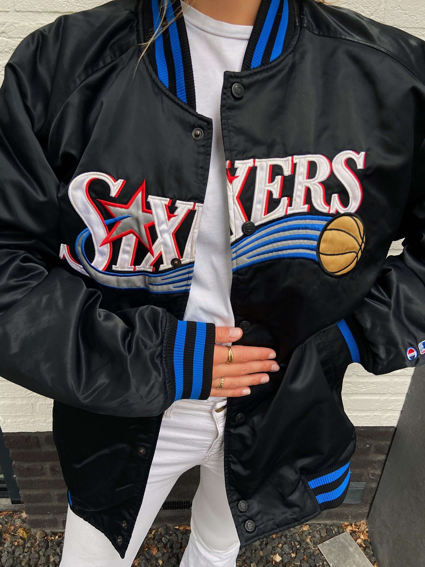 Champion Sixers bomber | Laura Stappers Vintage