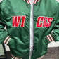 WICKS bomber size L groen satin | Laura Stappers Vintage