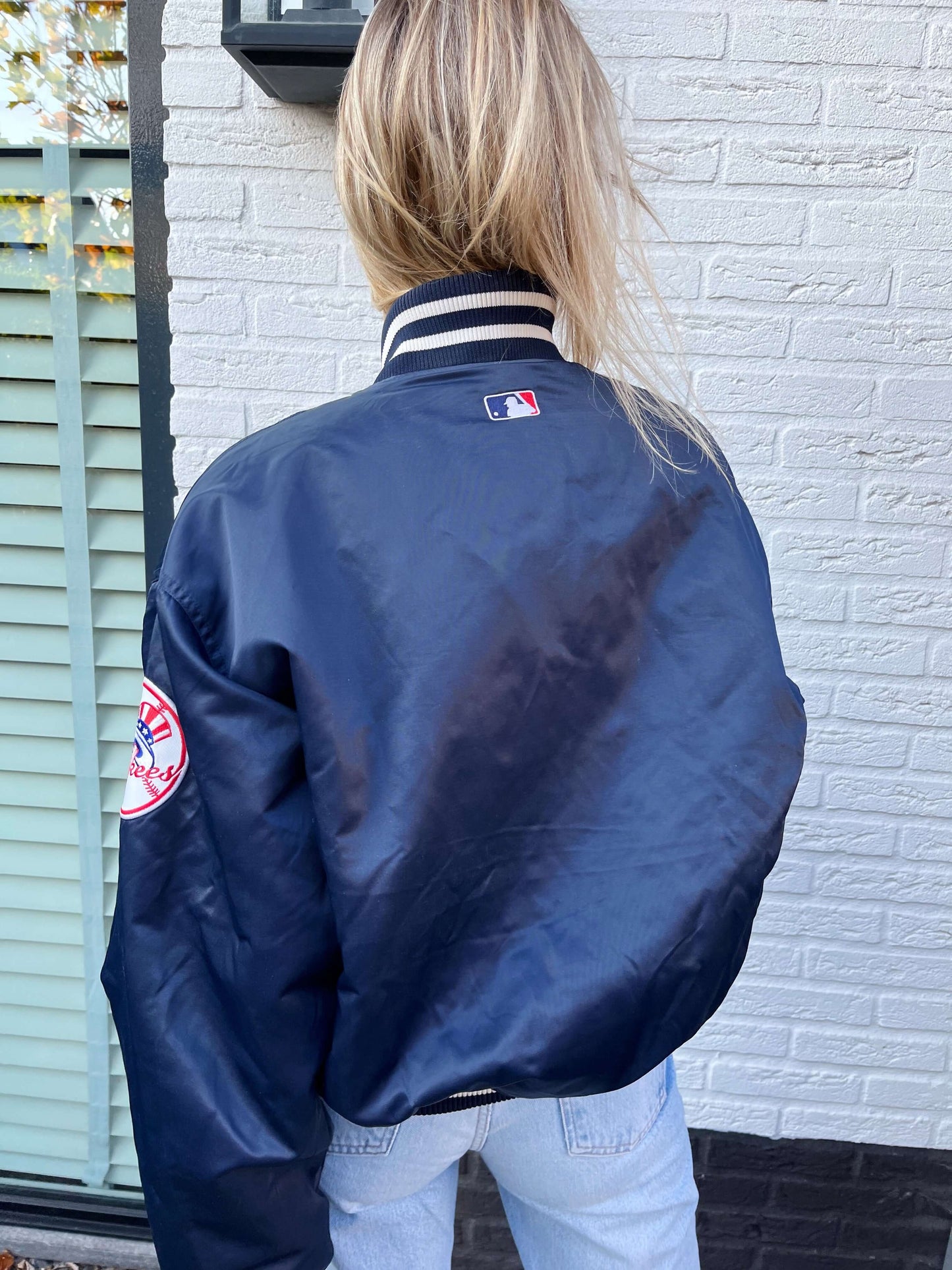 Vintage NY Yankees spell-out jacket | Laura Stappers Vintage