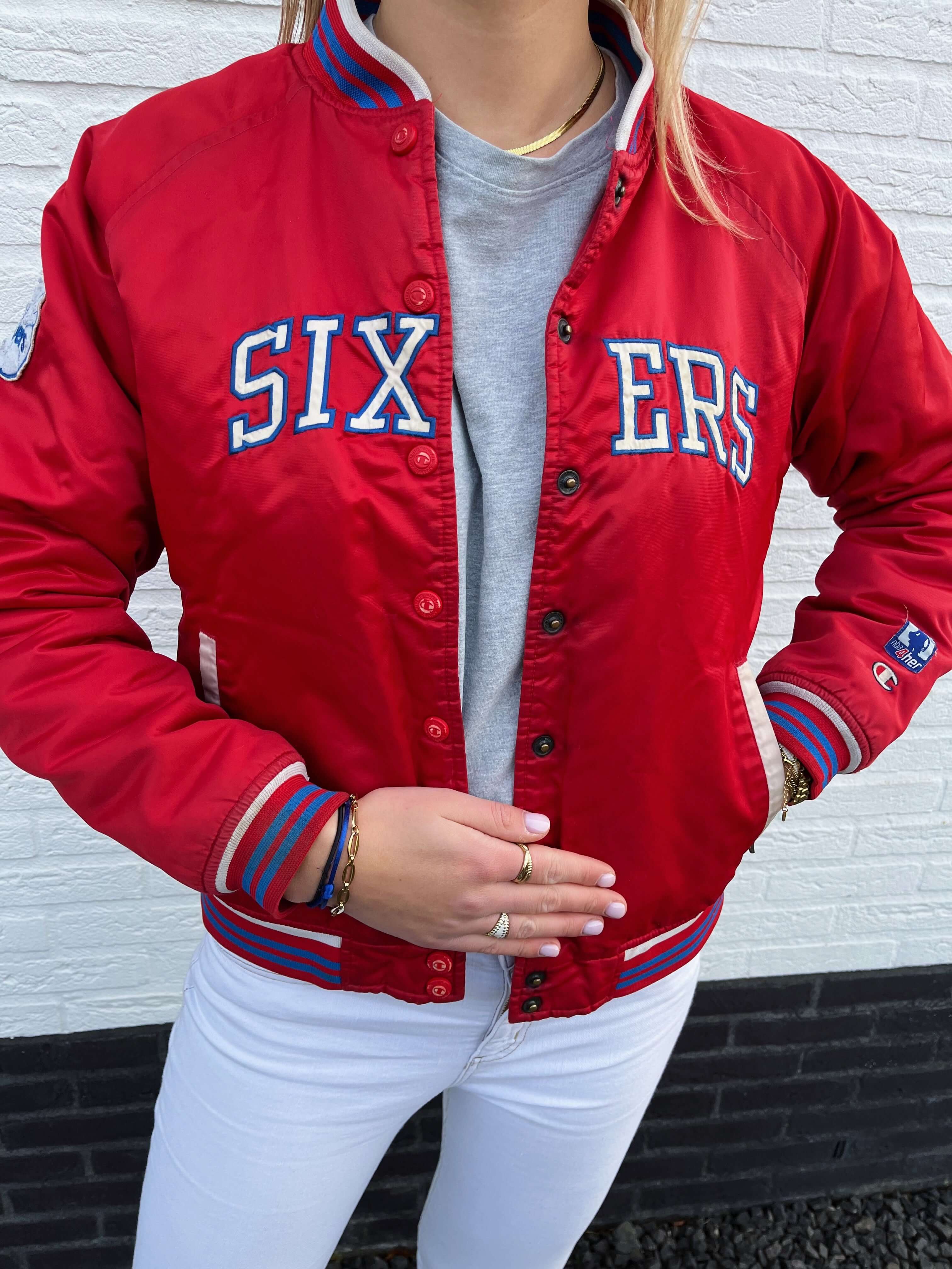 76ers sales vintage jacket