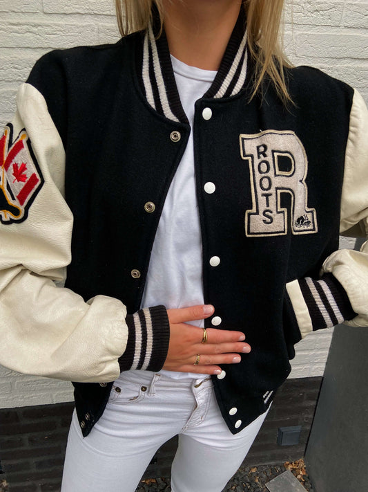 vintage Canada Roots varsity bomber | Laura Stappers Vintage