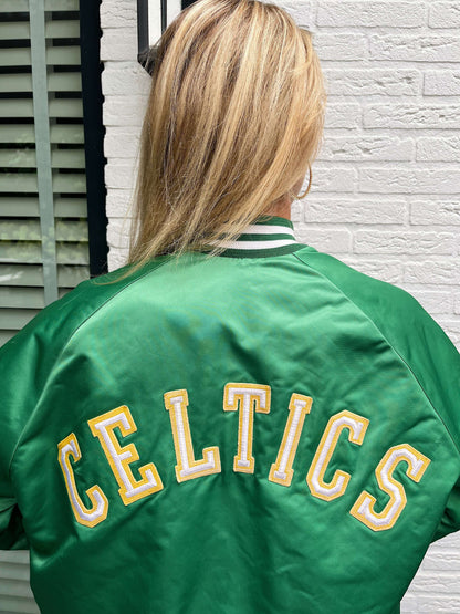 vintage Boston Celtics bomber jacket | Laura Stappers Vintage