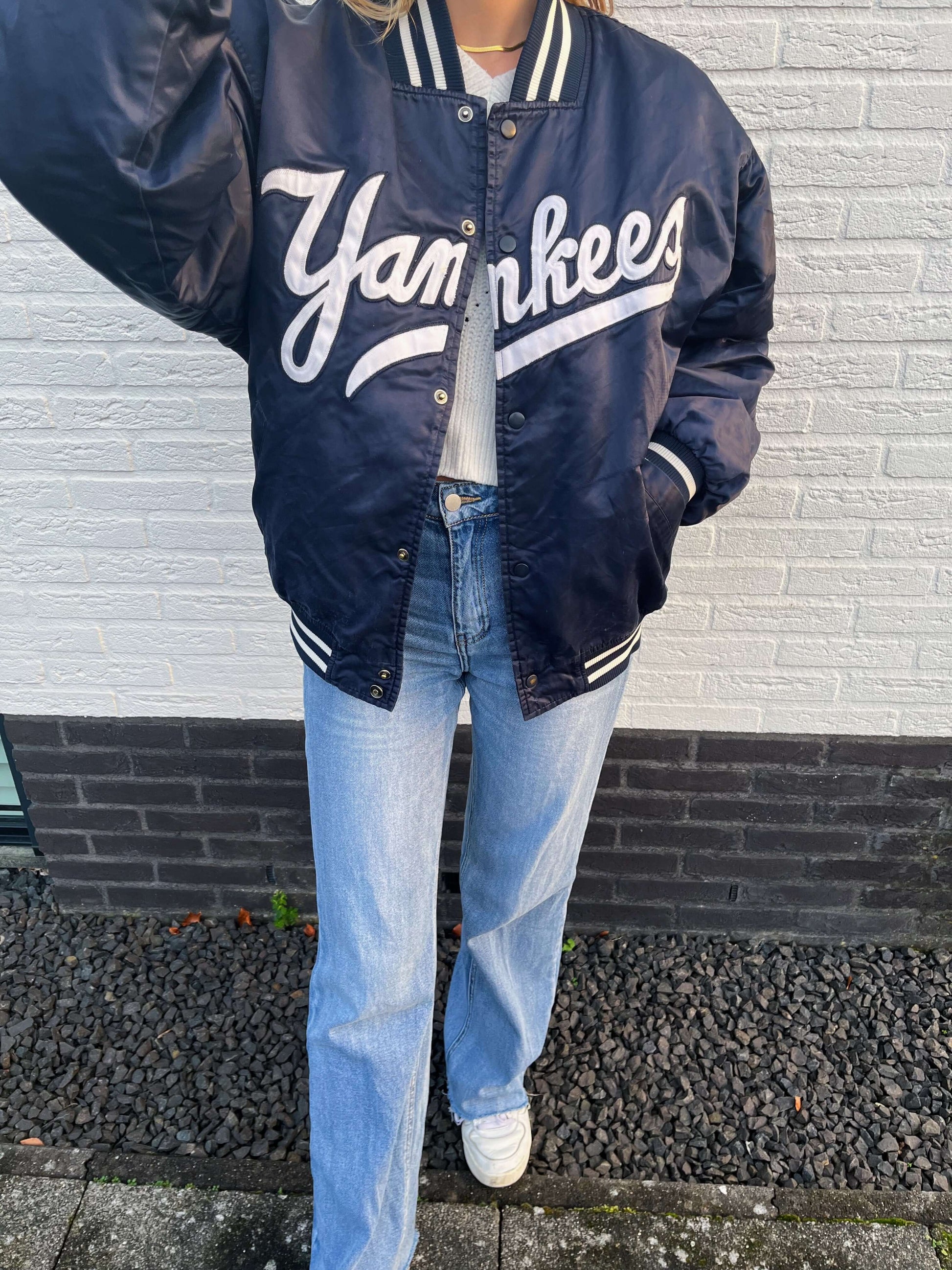 Yankees spell-out jacket maat L | Laura Stappers Vintage