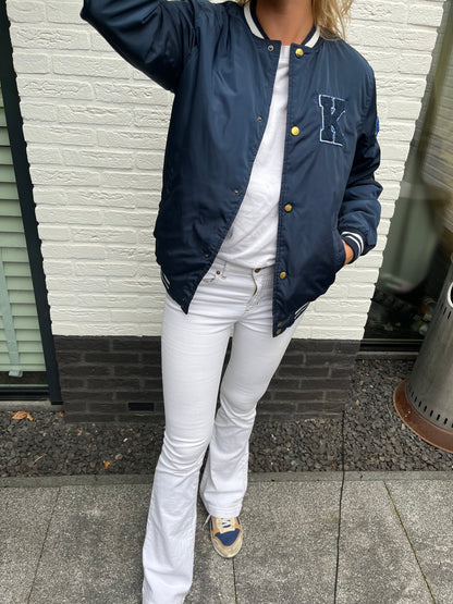 Keaton bomber jacket donkerblauw | Laura Stappers Vintage