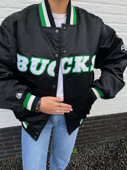 vintage Milwaukee Bucks satin jacket | Laura Stappers Vintage