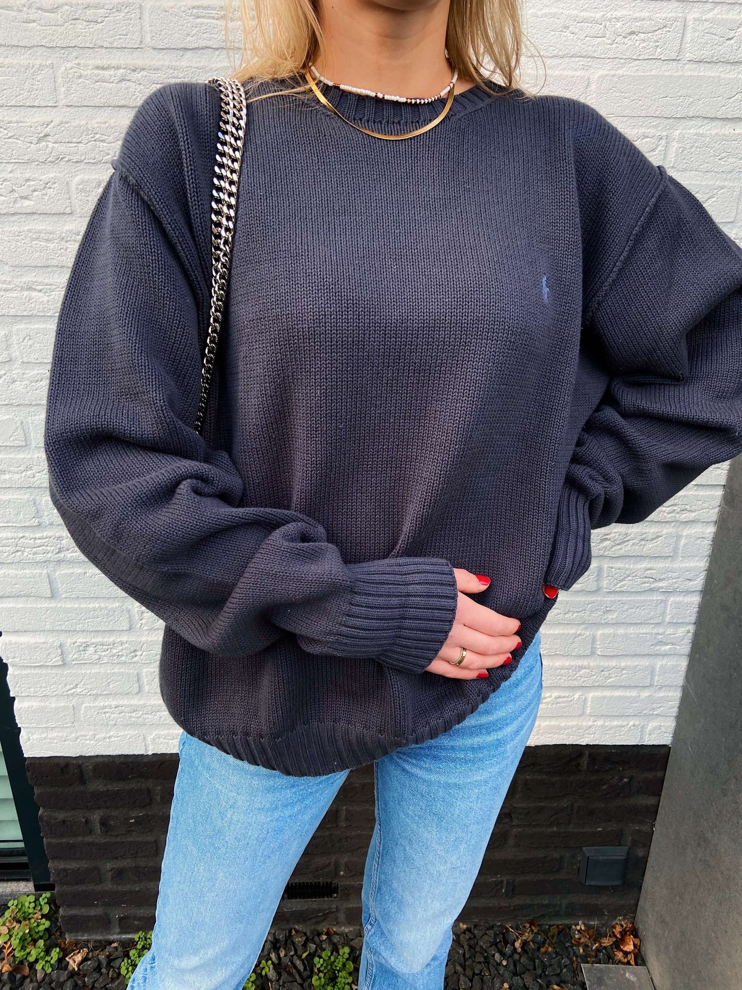 Ralph Lauren trui donkergrijs | Laura Stappers Vintage