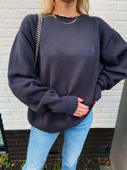 Ralph Lauren trui donkergrijs | Laura Stappers Vintage