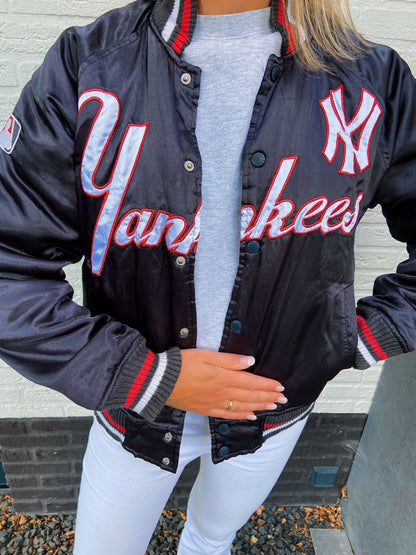 Yankees satin bomber size S | Laura Stappers Vintage