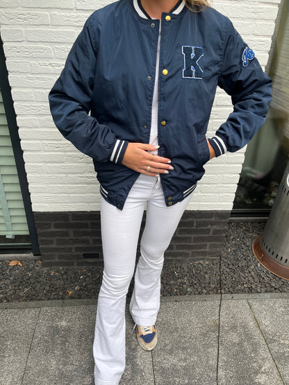 Keaton bomber jacket donkerblauw | Laura Stappers Vintage