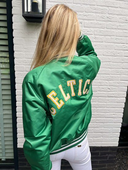 vintage Boston Celtics bomber jacket | Laura Stappers Vintage