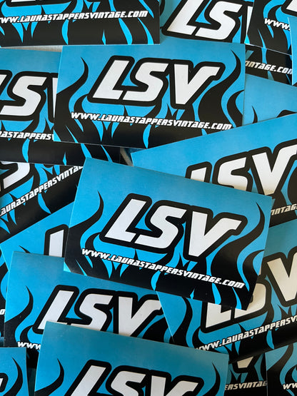 LSV flame logo sticker | Laura Stappers Vintage