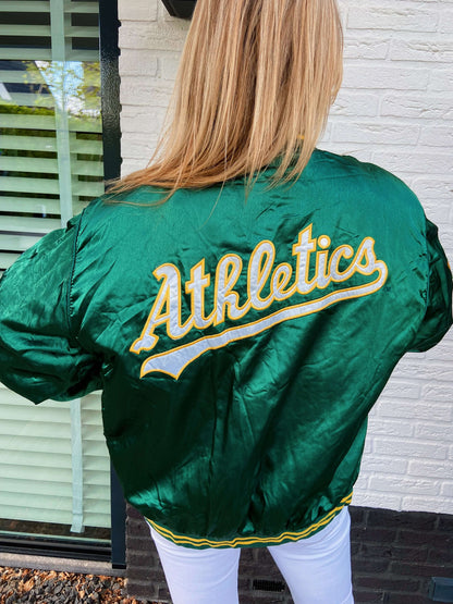 Vintage Oakland Athletics bomber groen | Laura Stappers Vintage