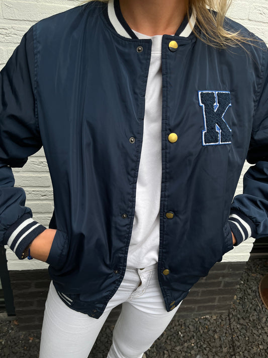 Keaton bomber jacket donkerblauw | Laura Stappers Vintage