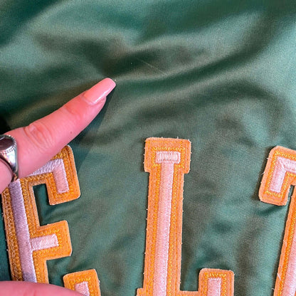 vintage Boston Celtics bomber jacket | Laura Stappers Vintage