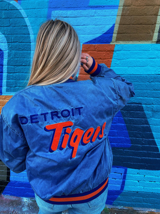 vintage Detroit Tigers bomber jack | Laura Stappers Vintage