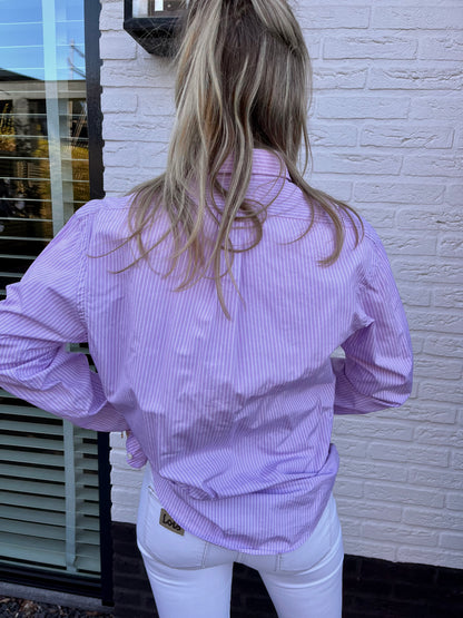 Ralph Lauren blouse stripes | Laura Stappers Vintage