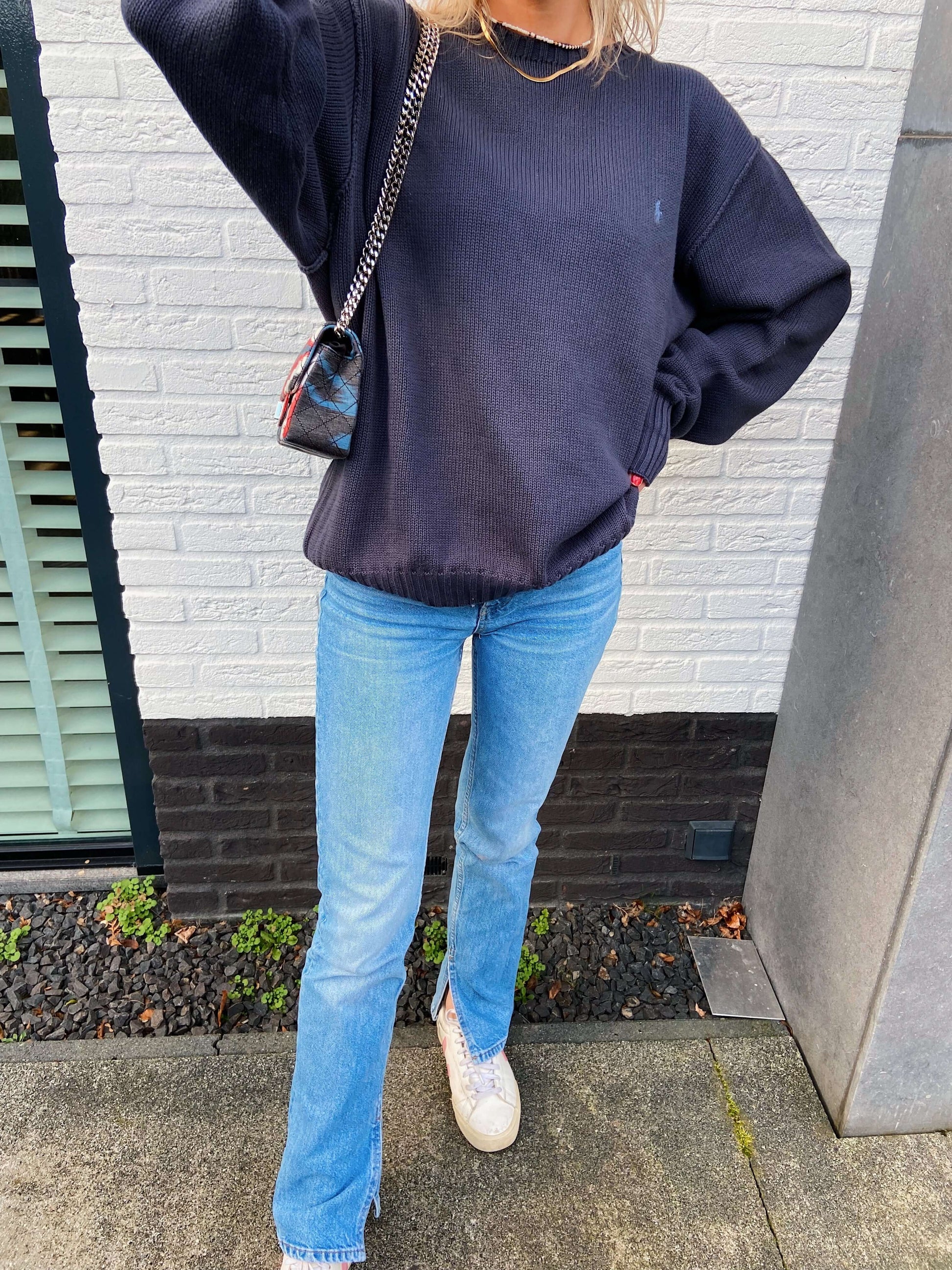 Ralph Lauren trui donkergrijs | Laura Stappers Vintage