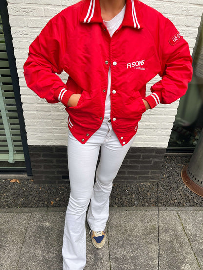 Vintage varsity jacket red | Laura Stappers Vintage