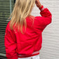 Vintage bomber jacket red | Laura Stappers Vintage