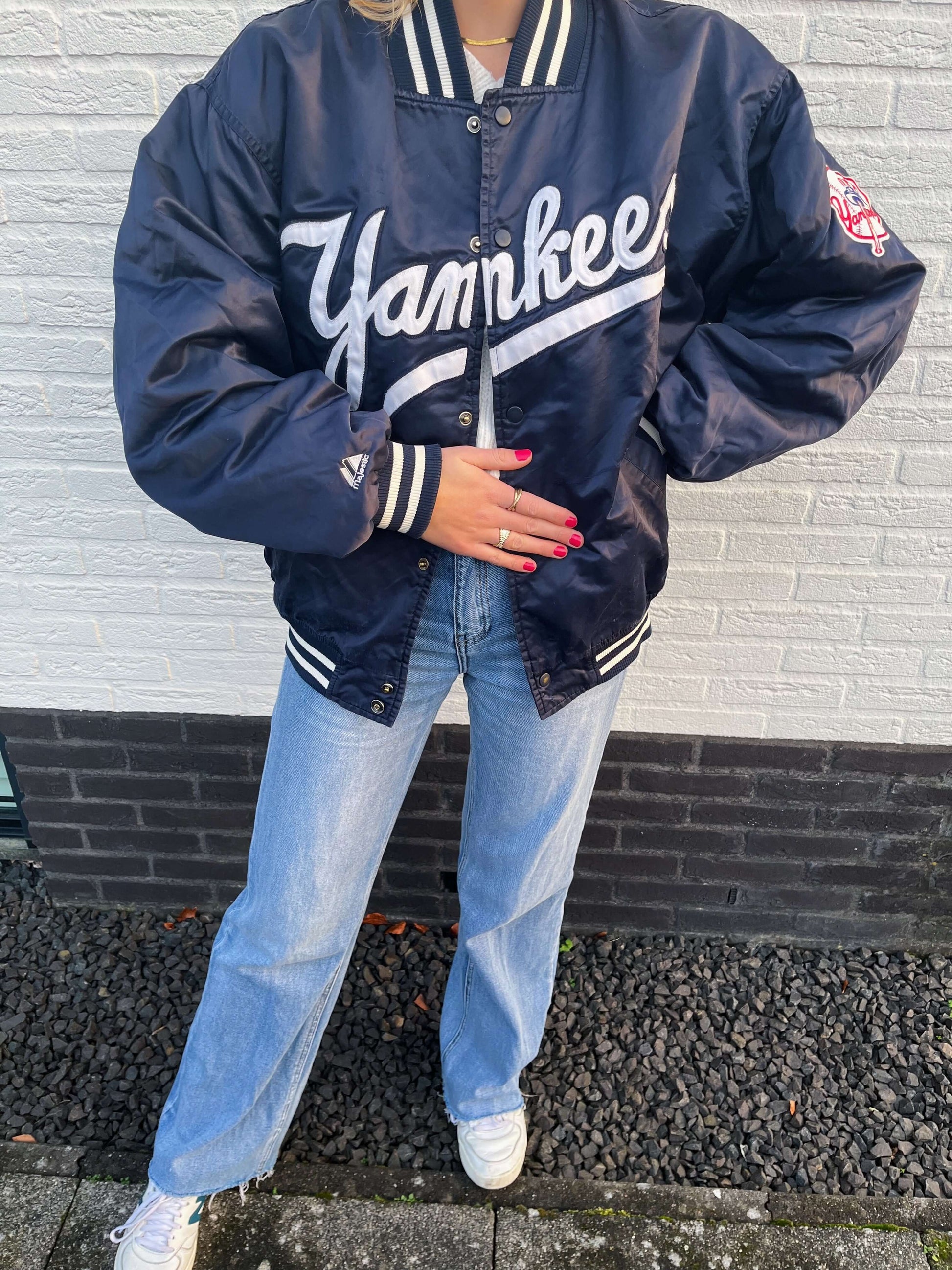 Yankees spell-out jacket maat L | Laura Stappers Vintage