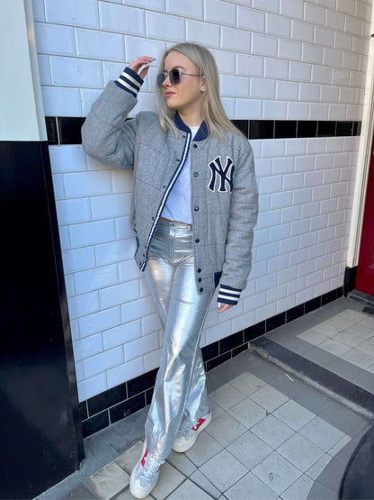 Yankees grey bomber | Laura Stappers Vintage